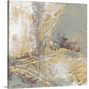 'Gilded Circuit II' by Jennifer Goldberger Painting Print on Wrapped Canvas
