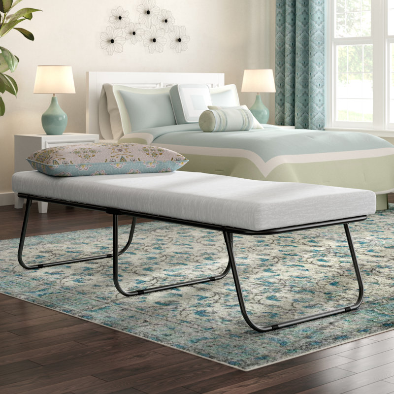 Symple Stuff Easy Folding Guest Bed With Mattress Reviews Wayfair Easy Folding Guest Bed With Mattress