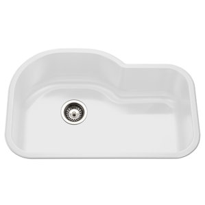 White Undermount Kitchen Sinks white porcelain kitchen sink | wayfair White Undermount Kitchen Sinks white porcelain kitchen sink | wayfair