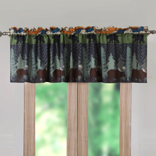 Moose Lodge Valances Kitchen Curtains Wayfair Moose Lodge Valances Kitchen Curtains