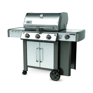 Genesis II LX S-340 3-Burner Propane Gas Grill with Side Shelves