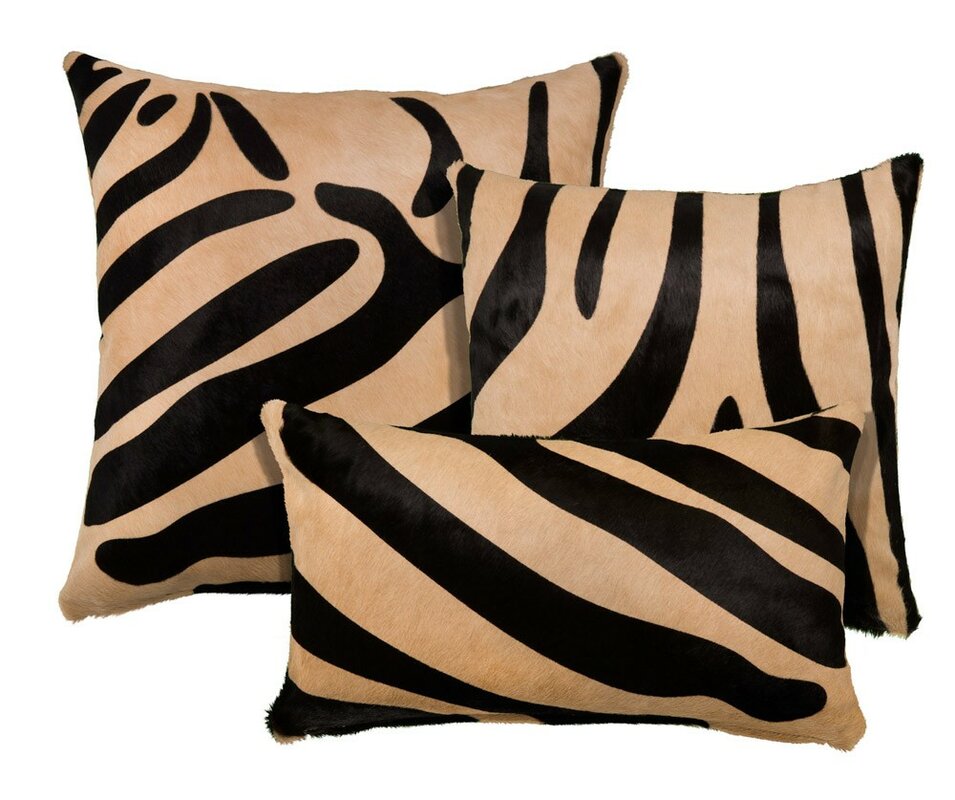 Saddlemans Zebra Throw Pillow Reviews Perigold   Zebra Throw Pillow 