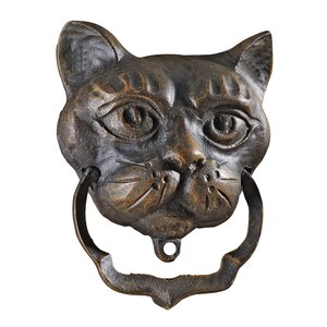 Black Cat Iron Door Knocker