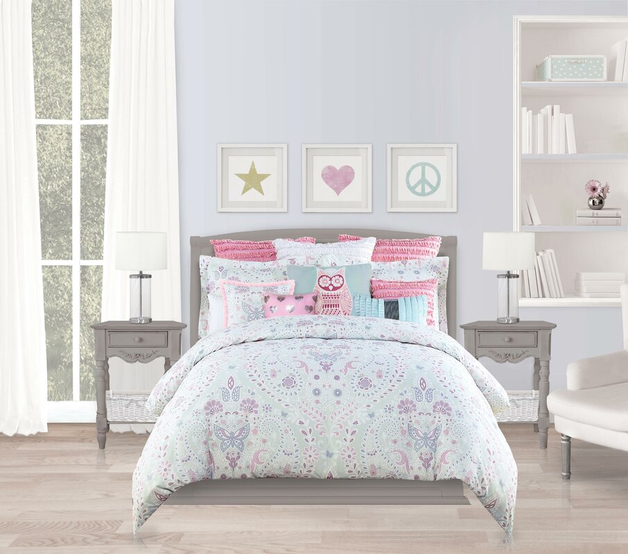 Molly Bee Butterfly Paisley Comforter Set & Reviews | Wayfair