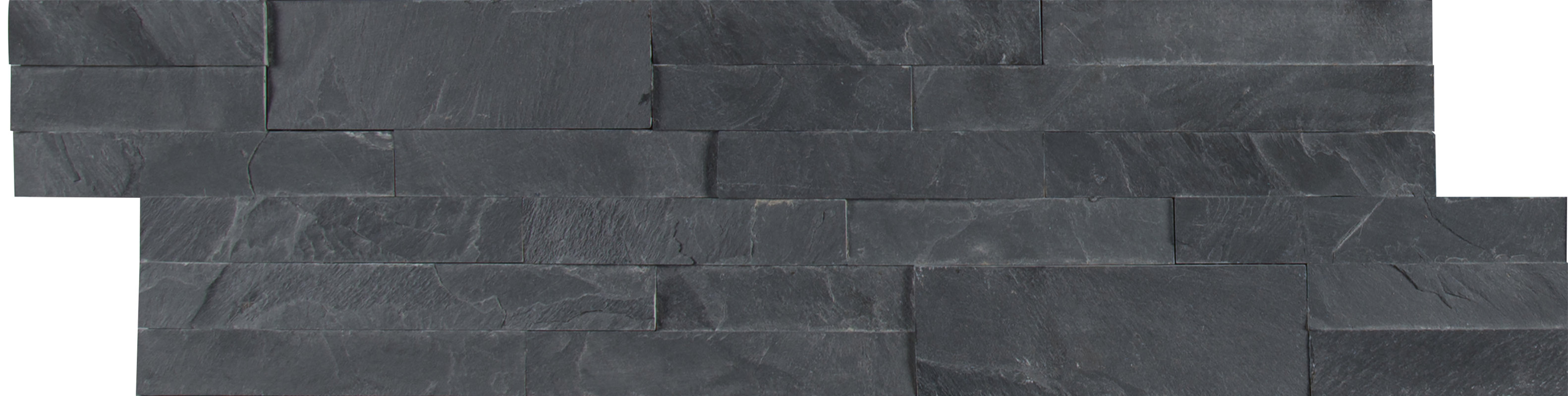 MSI Midnight Ash Veneer Peel and Stick Natural Slate Subway Tile in