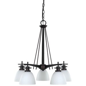 Stivers 5-Light Shaded Chandelier