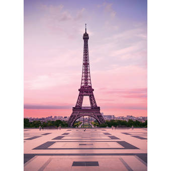 Wallums Wall Decor Paris Cityscape With Eiffel Tower 8 X 144 3 Collingwood Eiffel Tower At Sunset 8 33 L X 6 W 2 Panel Wall Mural