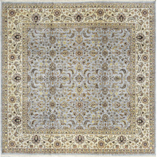 Light Blue And Cream Area Rug Wayfair One Of A Kind Hand Knotted Wool Light Blue Cream Indoor Area Rug