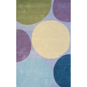 Hand-Tufted Gray/Purple Area Rug