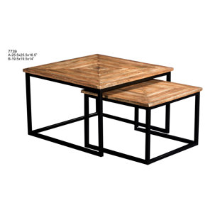 Mango Wood End Tables You Ll Love Wayfair Calder 2 Piece Nesting Tables