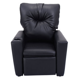 Leather Sofa With Cup Holder Wayfair Quickview