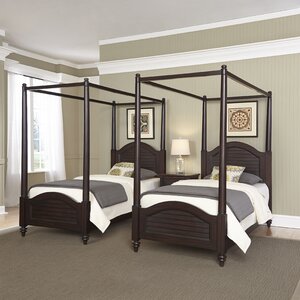 Harrison Traditional Framed Canopy 3 Piece Bedroom Set