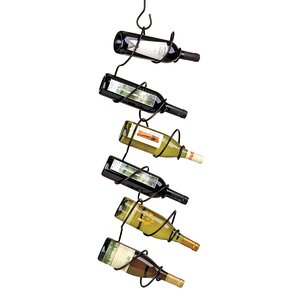 Climbing Tendril 6 Bottle Hanging Wine Bottle Rack
