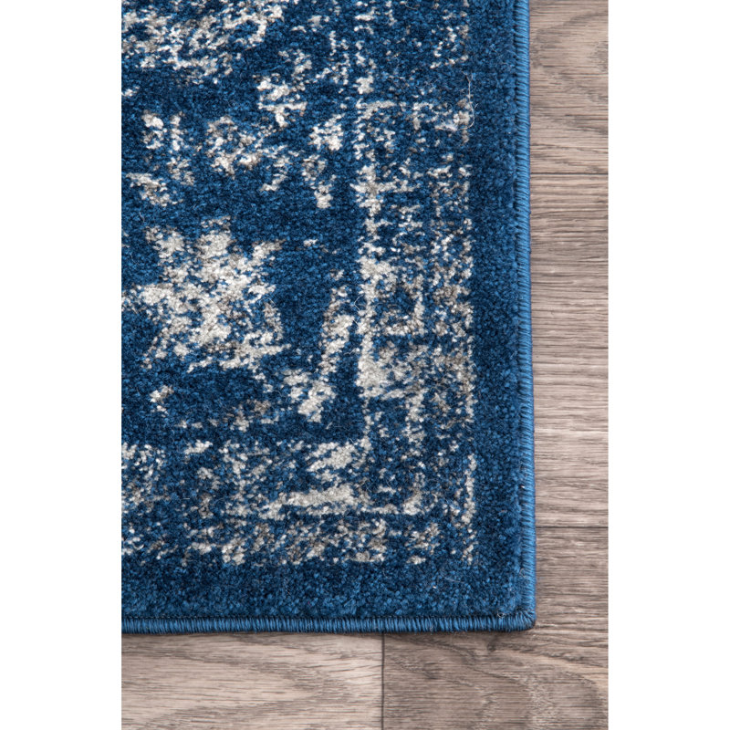 Mistana Marisa Dark Blue Area Rug Reviews Wayfair Marisa Dark Blue Area Rug