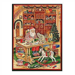 Large Santa Workshop Advent Calendar