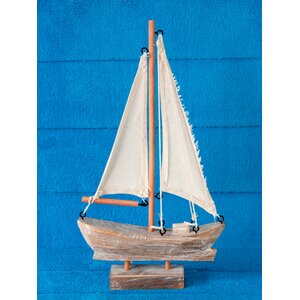 Handcrafted Nautical Wooden Sail Boat