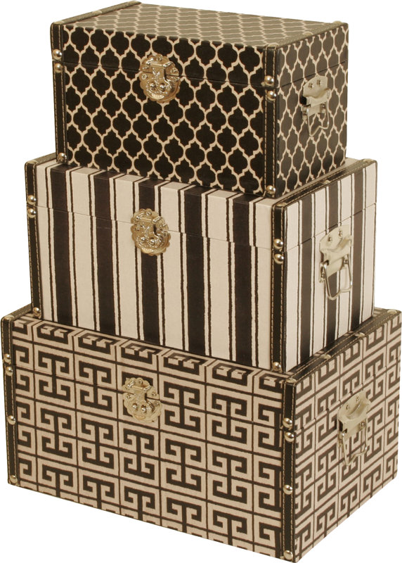 WaldImports 3 Piece Decorative Box Set & Reviews Wayfair