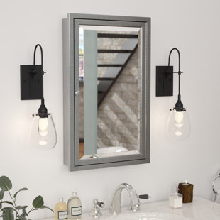 Medicine Cabinets You Ll Love Gould 16 X 26 Recessed Framed Medicine Cabinet With 3 Adjule Shelves