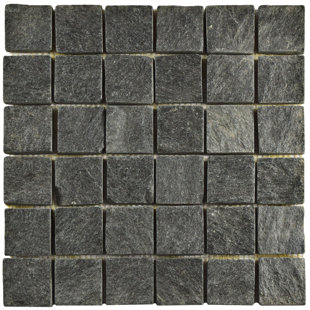 Slate Tile You Ll Love Wayfair Peak Quad Quartzite 1 88 X Slate Mosaic Tile In Black