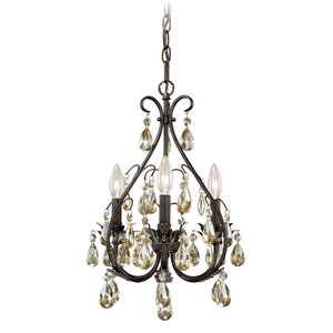 Leclerc 3-Light Crystal Chandelier