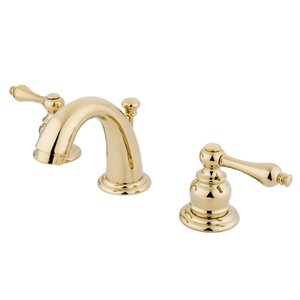 Mini-Widespread Double Handle Bathroom Faucet with Drain Assembly