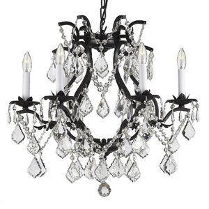 Alvarado 6-Light Traditional Crystal Chandelier