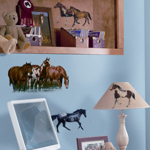 Studio Designs 24 Piece Wild Horses Wall Decal