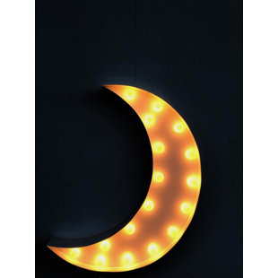 Crescent Moon Wall Decor Wayfair Crescent Moon Marquee Light Wall Décor