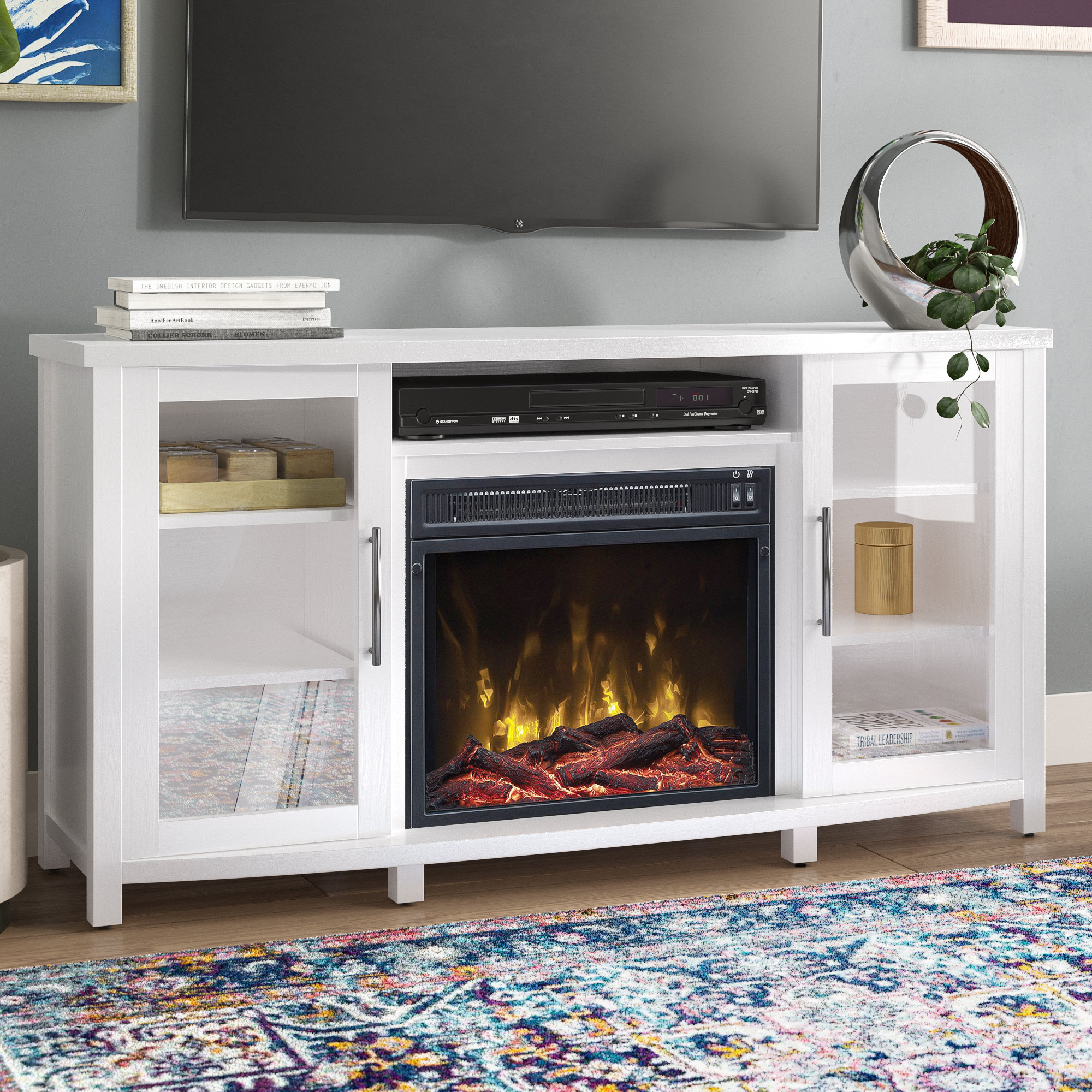 Zipcode Design Lockesburg Tv Stand For Tvs Up To 60 With Fireplace