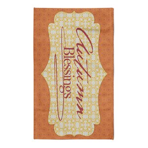 Burmuda Autumn Blessings Orange/Yellow Area Rug