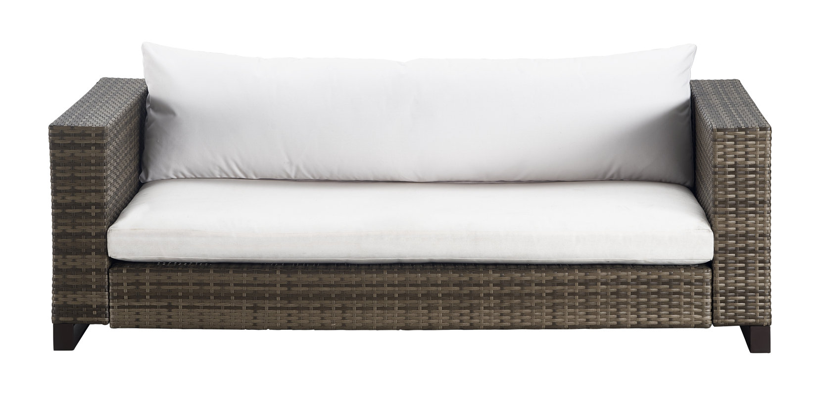 Oceanside Outdoor Wicker Loveseat with Cushions & Reviews Joss & Main