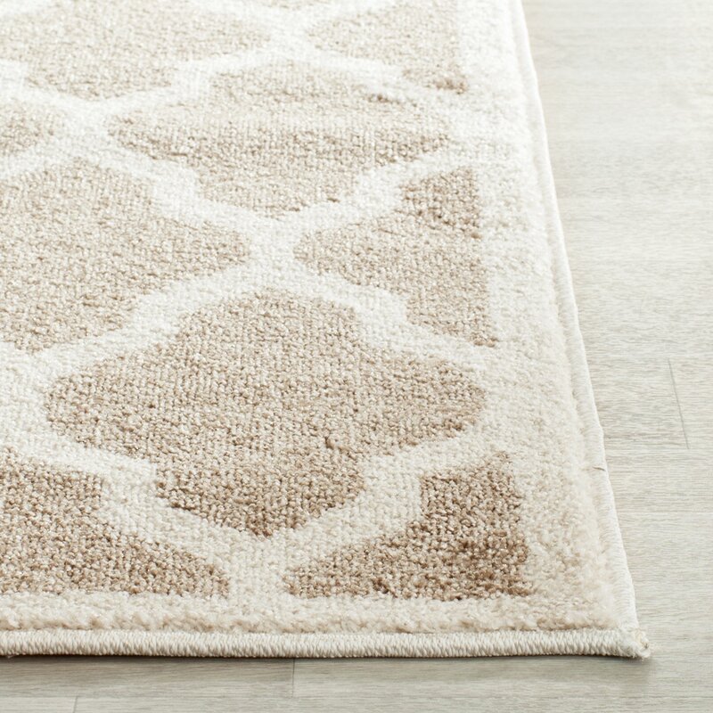 Willa Arlo Interiors Maritza Wheat/Beige Woven Area Rug & Reviews | Wayfair