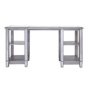 Hayworth Mirrored Desk Wayfair Kingsbury Mirrored Writing Desk