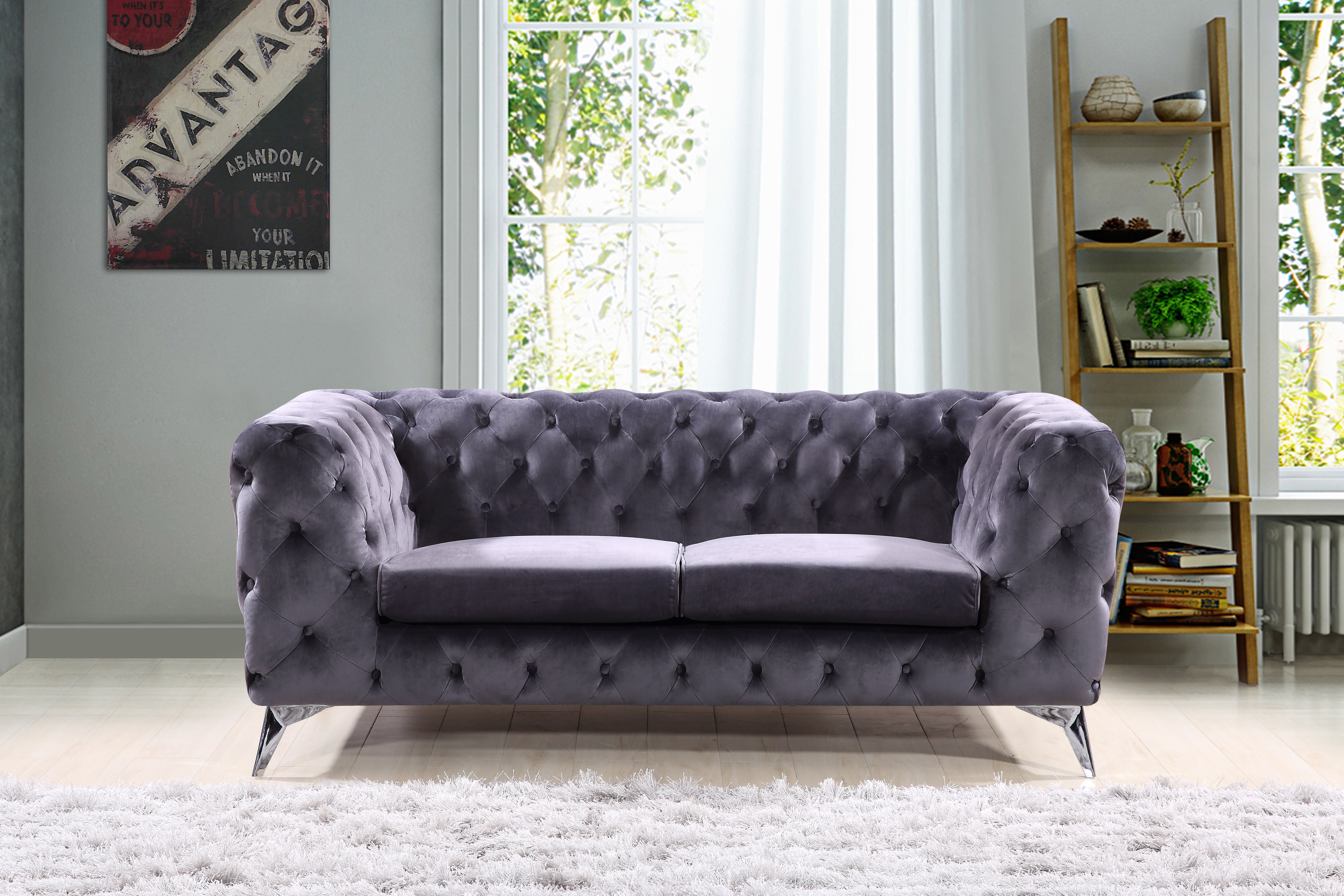 Mercer41 Weiss Chesterfield Loveseat Wayfair