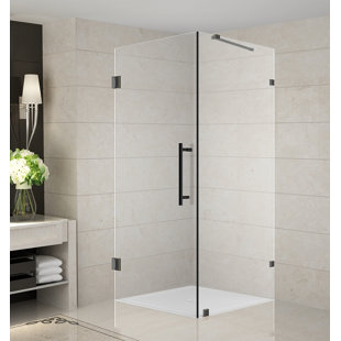 32 Inch Shower Door Wayfair Aquadica 30 X 72 Hinged Frameless Shower Door