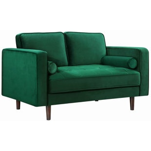 Dark Green Loveseat Wayfair Quickview Gray Green