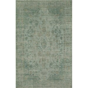 Asteria Clymene Green Area Rug