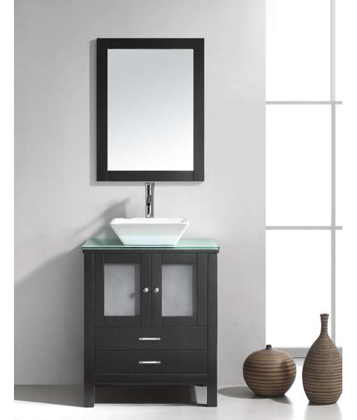 Bathroom Vanity Glass Top virtu usa brentford 28" single bathroom vanity set with tempered Bathroom Vanity Glass Top virtu usa brentford 28" single bathroom vanity set with tempered
