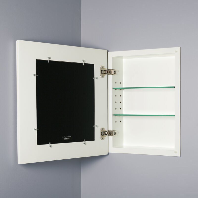 14x18 Concealed Recessed Picture Frame Medicine Cabinet 