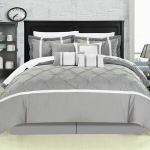 Charissa Striped 8 Piece Comforter Set