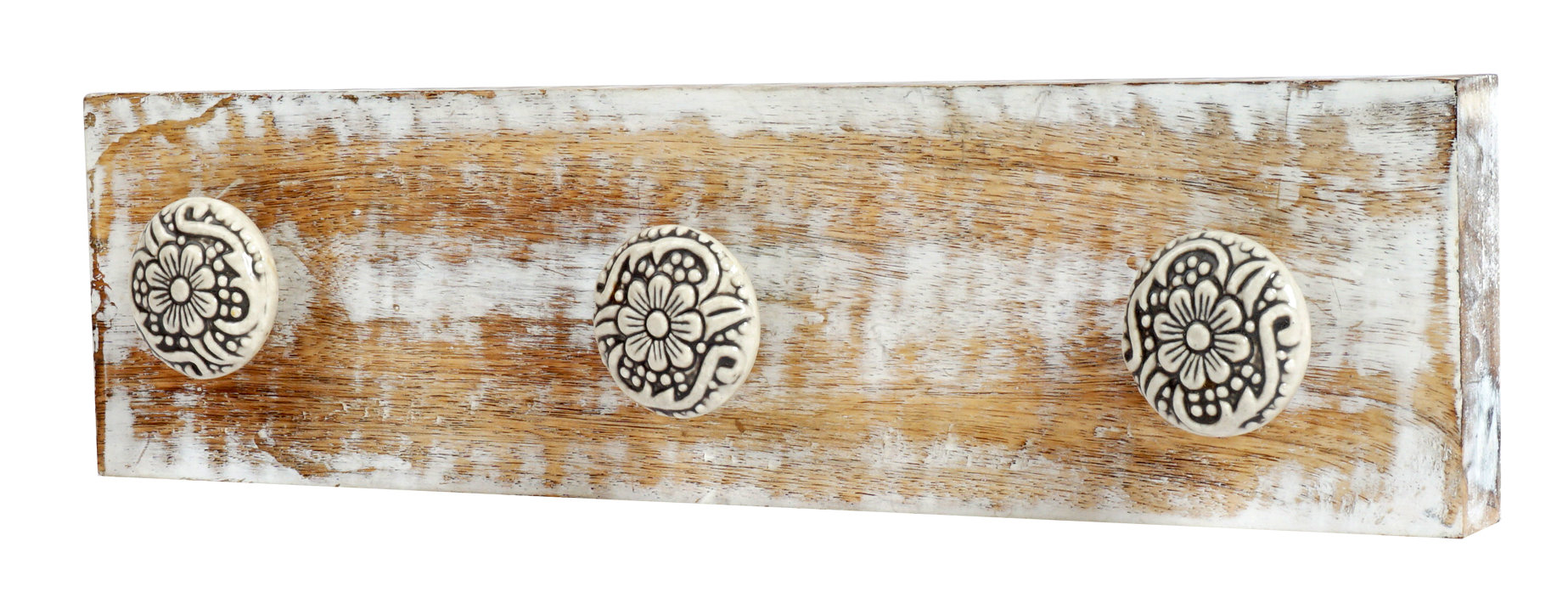 ArtisanalCreations 3 Ceramic Knob Jewellery Rack & Reviews Wayfair