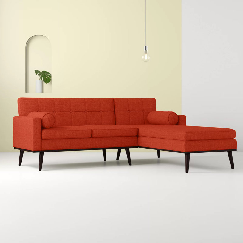 Catalina Right Hand Facing Venus Mid Century Modern Modular Sectional Sofa
