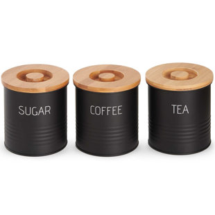 Coffee Tea And Sugar Storage Wayfair Co Uk 3 Piece Coffee Tea Sugar Set