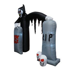 Halloween Reaper and Tombstone Archway Inflatable