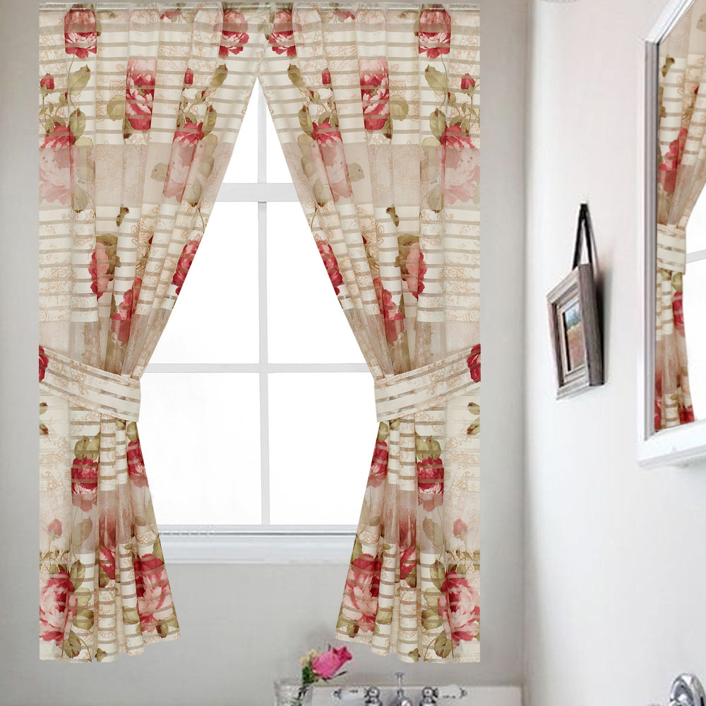 Small Window Bathroom Curtains Wayfair Bathroom Curtain Panel Set Of 2