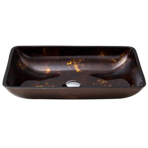 Rectangular Vessel Bathroom Sink