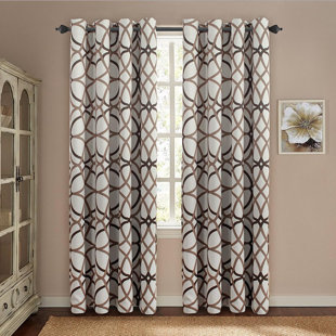 108 Inch Curtains D You Ll Love Wayfair Mahaney Geometric Blackout Thermal Grommet Curtain Panels