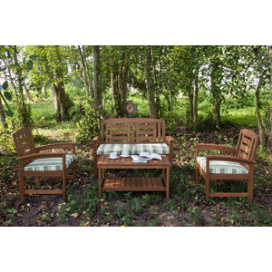 Selma 4 Piece Sofa Set with Cushions