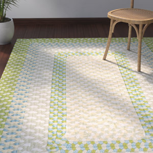 Marathovounos Lime Twist Kids Indoor/Outdoor Area Rug