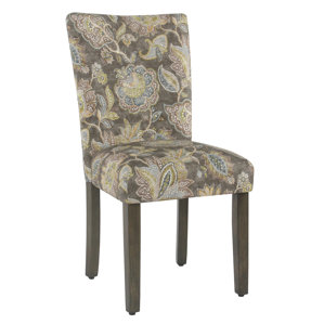 Champaign Floral Upholstered Dining Ch..